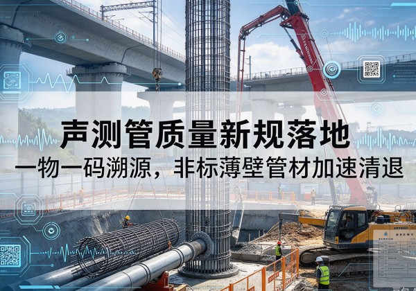 仁寿声测管质量新规落地，一物一码溯源，非标薄壁管材加速清退